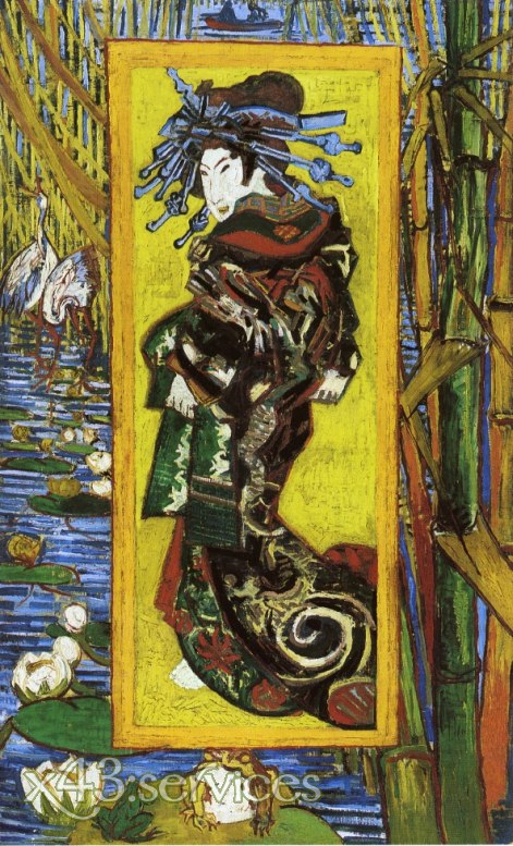 Vincent van Gogh - Japonaiserie Oiran nach Kesai Eisen